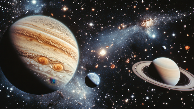 Jupiter and Saturn